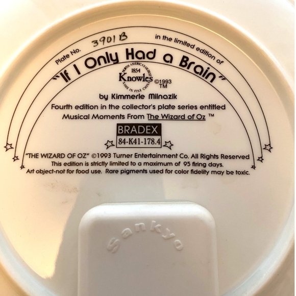 COMPLETE SET: Wizard of Oz Musical Moments Collector's Plates (8 plates) - Picture 14 of 16